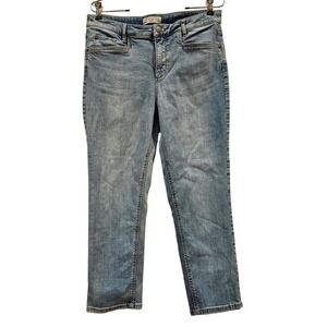 J Jill Smoothfit Cropped Jeans Womens Size 10 Blue Denim Casual Pants
